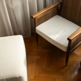 a room with chairs