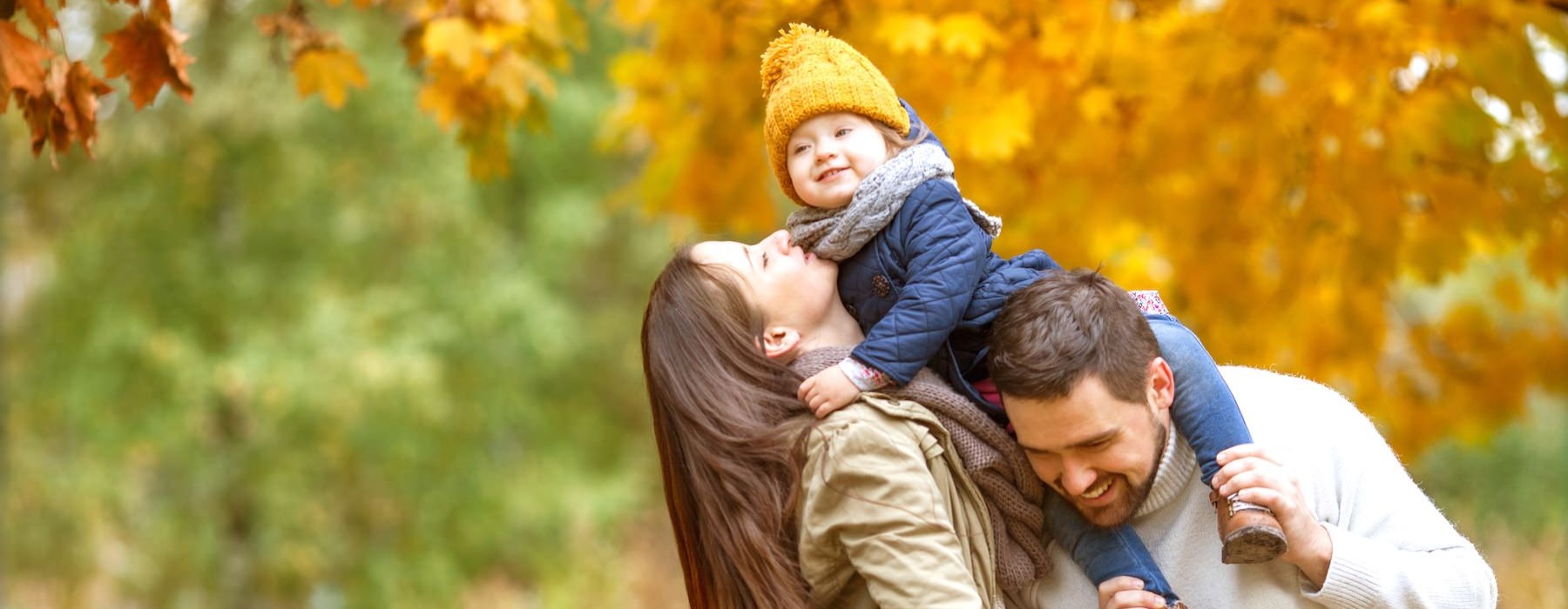 a family in a park